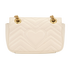 Small GG Marmont Shoulder Bag, &pound;550, Handbags, Cream, Leather, Back view